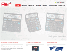Tablet Screenshot of flaircalculators.com